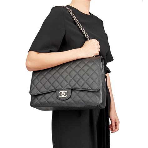 chanel maxi flap bag caviar